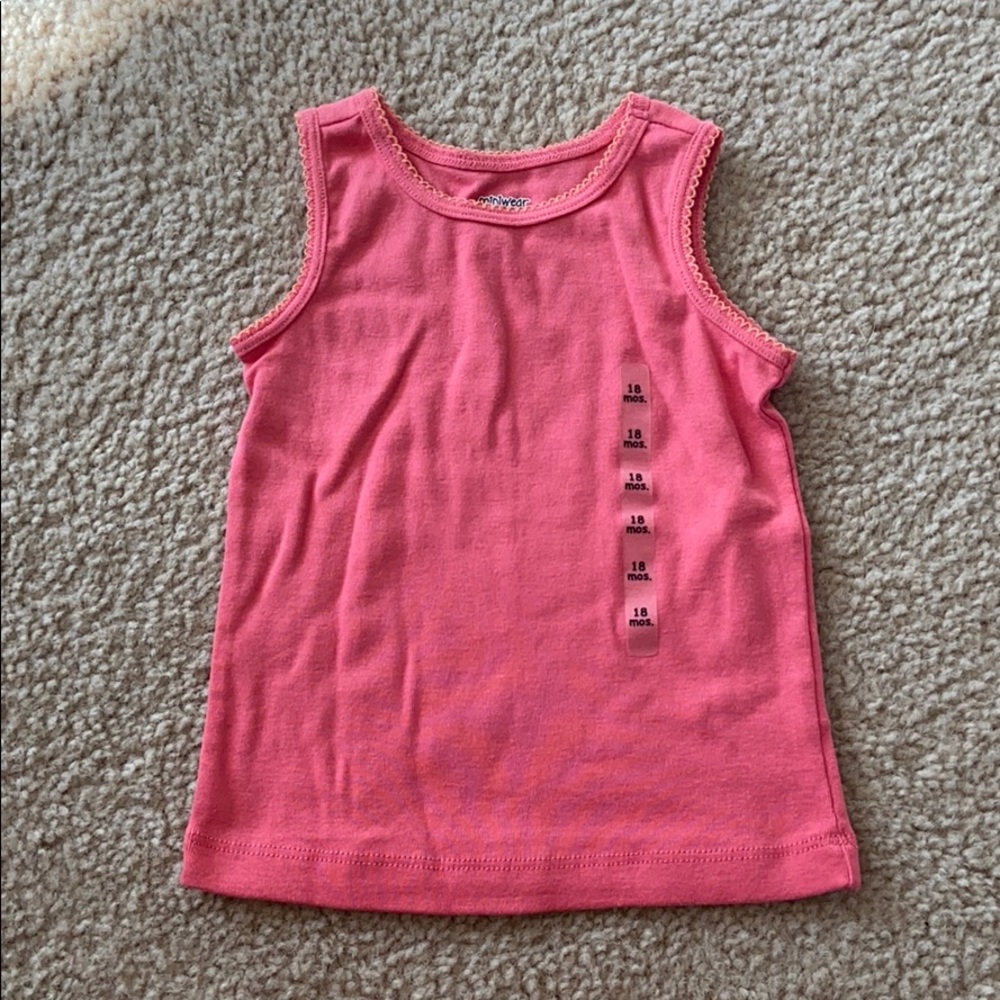 18 month pink tank